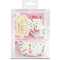 Online SCRAPCOOKING 24 Caissettes Cupcakes + 24 Cake Toppers Licorne