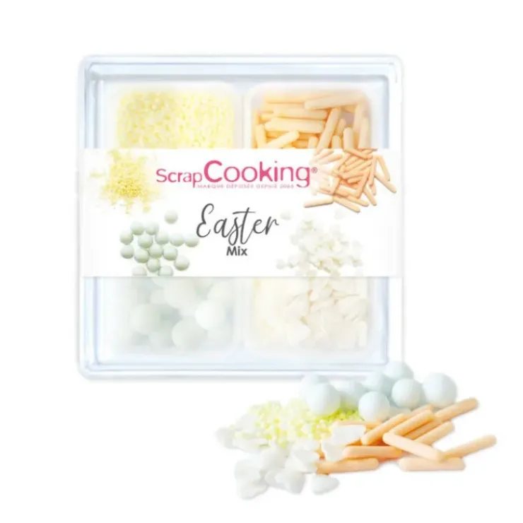 SCRAPCOOKING 4 Décors en Sucre Pâques Mix 59 g