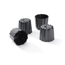 New GOBEL 6 Moules à Cannelés 5,5 cm Anti-adhérent en Aluminium