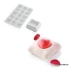 Best SILIKOMART 7 Moules Silicone Coussin et 1 Plaque 15 Cœurs Bombés Professional