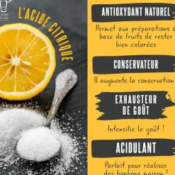 PATISDECOR Acide Citrique 20 g Patisdécor
