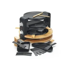 Best KITCHENCHEF Appareil à Raclette Multifonction, Grill & Crêpière