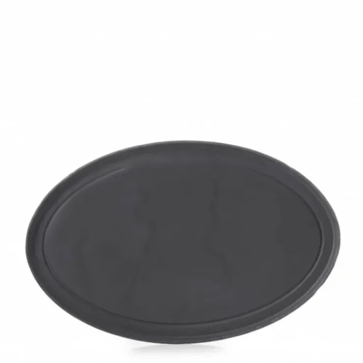 New REVOL Assiette Ovale Ardoise 35 cm Basalt