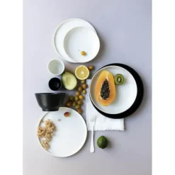 Discount REVOL Assiette Plate Porcelaine Noire 28 cm Adélie