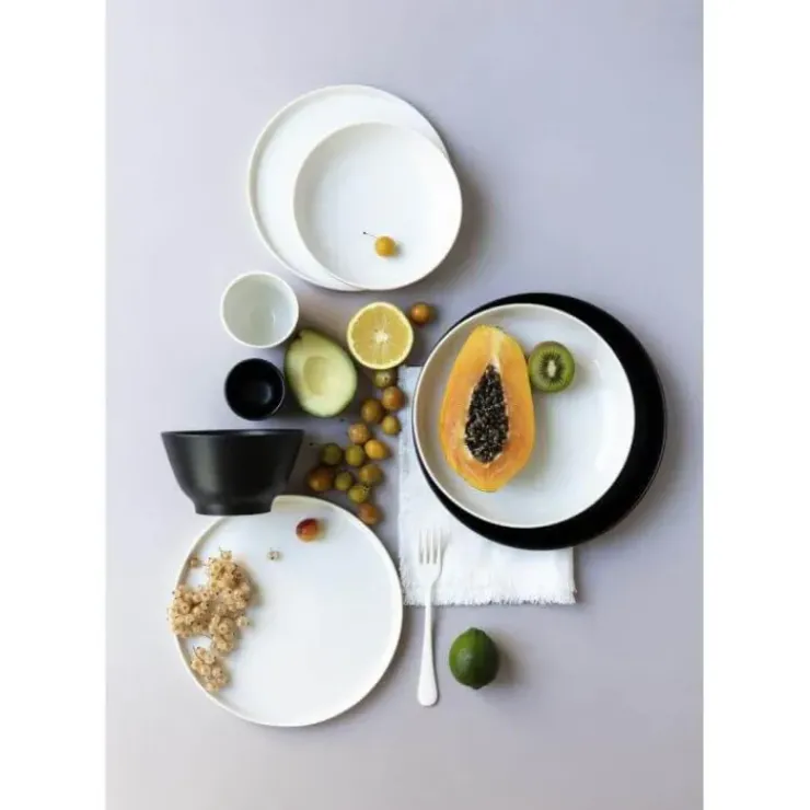 Discount REVOL Assiette Plate Porcelaine Noire 28 cm Adélie