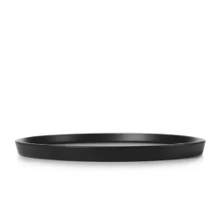 REVOL Assiette Plate Porcelaine Noire 22 cm Adélie