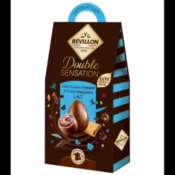 New REVILLON Assortiment Œufs Chocolat au Lait Double Sensation 155 g Révillon