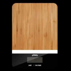 Best PEBBLY Balance de Cuisine Bambou Rectangle Noir 23 x 16 cm