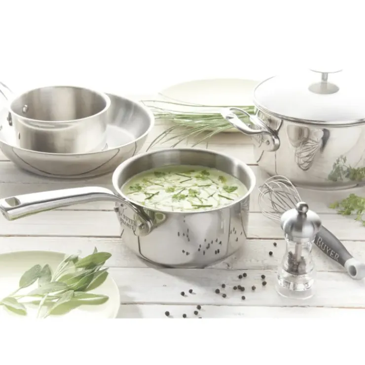 Sale DE BUYER Batterie Cuisine Induction Casserole Inox Ø 16-18-20 cm Milady