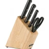 ARCOS Bloc à Couteaux 4 pièces (3 Couteaux + Ciseaux) UNIVERSAL Noir
