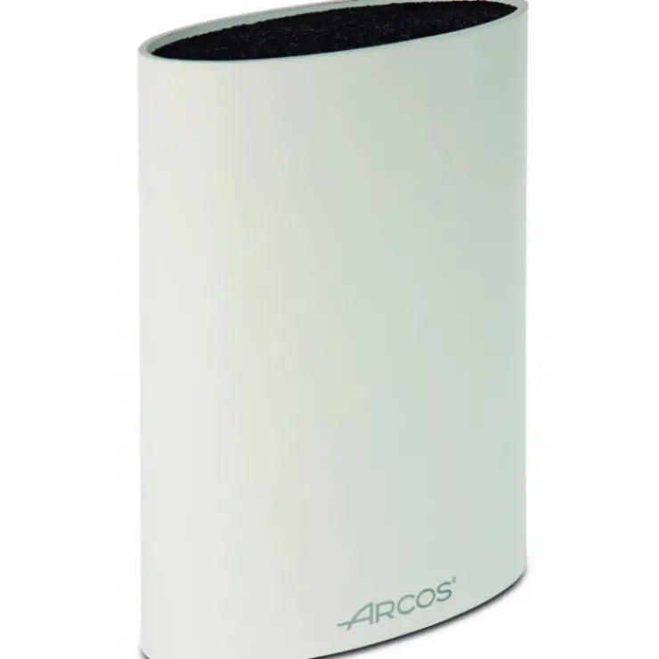 Discount ARCOS Bloc à Couteaux Blanc 22x16x6.5 cm