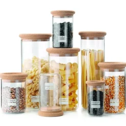 Clearance BODUM Bocal en Verre 1,0 L Bouchon en liège Yohki