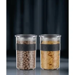 Sale BODUM Bocal Plastique 600 ml avec Couvercle (x2) PRESSO