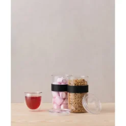 Sale BODUM Bocal Plastique 600 ml avec Couvercle (x2) PRESSO