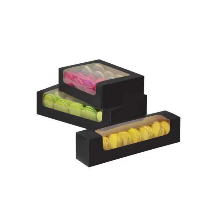 Outlet CUISINEADDICT Boîte 8 Macarons avec Fenêtre 23 cm