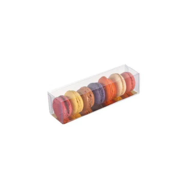 Discount MALLARD FERRIERE Boîte 6 Macarons Transparente Fond Or 18 cm