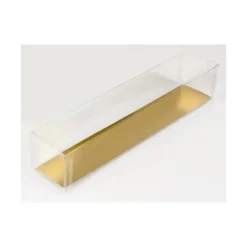 Best MALLARD FERRIERE Boîte 9 Macarons Transparente Fond Or 24 cm