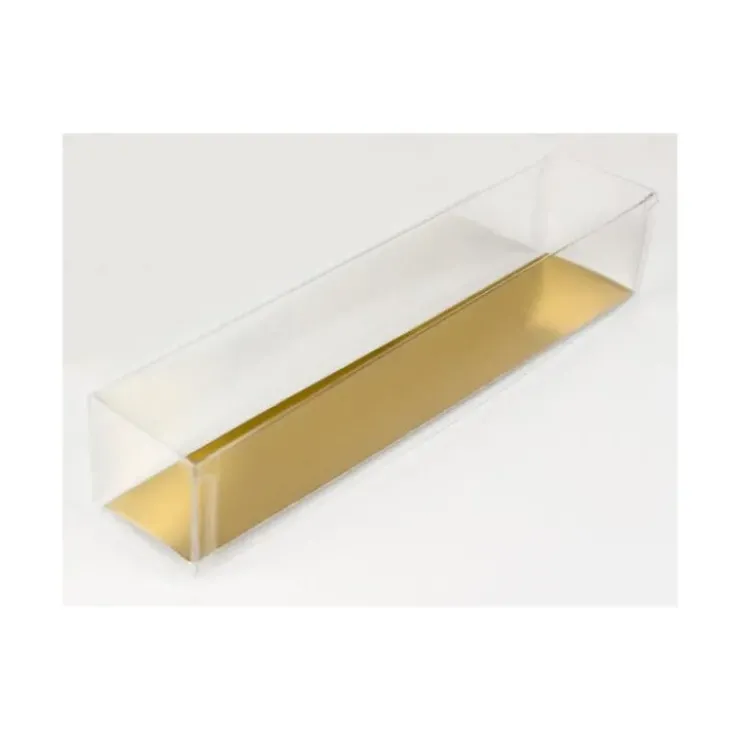 Best MALLARD FERRIERE Boîte 9 Macarons Transparente Fond Or 24 cm