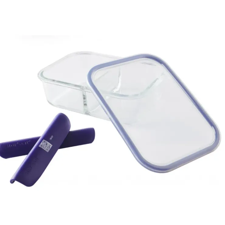 MASTRAD Boîte de Conservation Connectée avec Compartiments 1,45 L Bleu Stor'eat