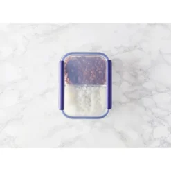 MASTRAD Boîte de Conservation Connectée avec Compartiments 1,45 L Bleu Stor'eat