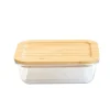 Online PEBBLY Boîte de Conservation en Verre et Bambou Rectangle 1520 ml