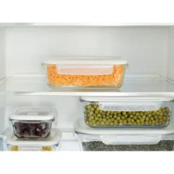 New PEBBLY Boîte de Conservation en Verre Rectangle 1 L