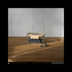 New PEBBLY Boîte de Conservation en Verre Sous-Vide 460 ml