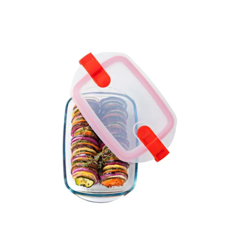 Sale PYREX Boîte de Conservation en Verre Rectangulaire 17 x 10 cm 0,4 L Cook & Heat