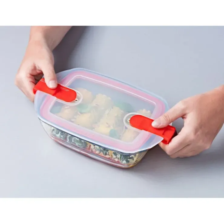 Sale PYREX Boîte de Conservation en Verre Rectangulaire 17 x 10 cm 0,4 L Cook & Heat