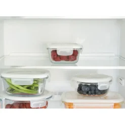 Outlet PEBBLY Boîte de Conservation en Verre Carré 320 ml