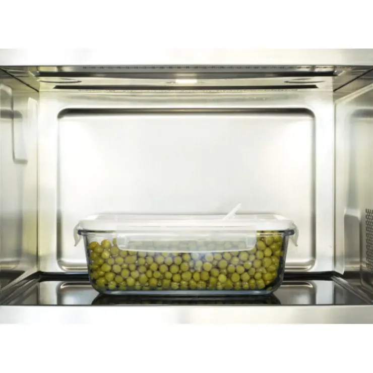 PEBBLY Boîte de Conservation en Verre Rectangle 1,5 L