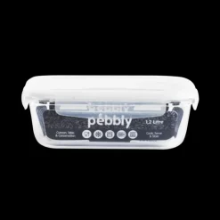 Online PEBBLY Boîte de Conservation en Verre Rectangle 1,2 L