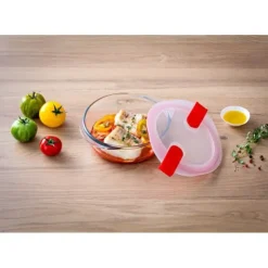 Outlet PYREX Boîte de Conservation en Verre Ronde 26 cm 2,3 L Cook & Heat