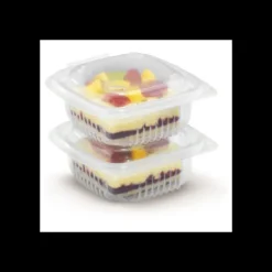 Discount CUISINEADDICT Boîte Plastique avec Couvercle 375 ml 12,3 x 11,4 cm x H 6,6 cm (x50) Ondipack