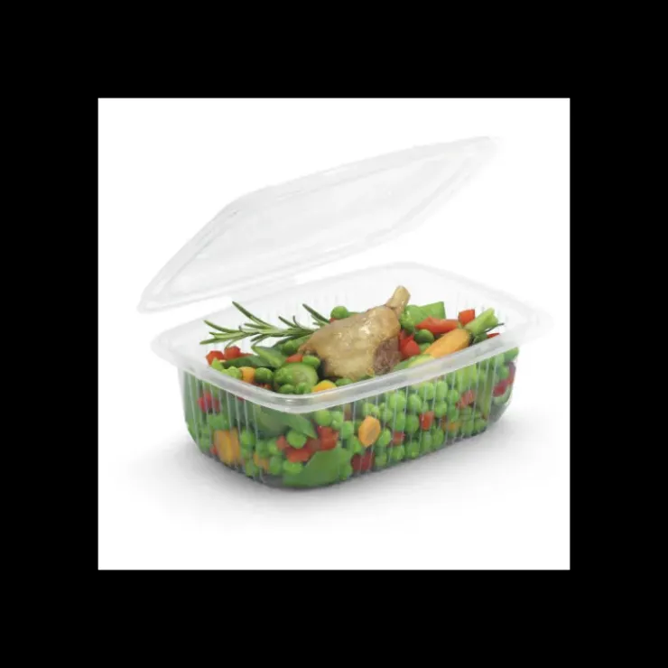 Discount CUISINEADDICT Boîte Plastique avec Couvercle 375 ml 12,3 x 11,4 cm x H 6,6 cm (x50) Ondipack