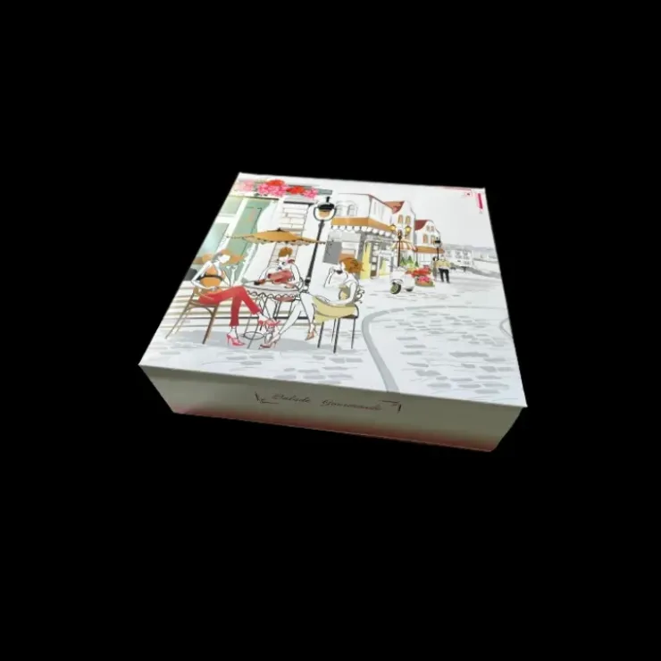 New CUISINEADDICT Boîte pâtissière Balade Gourmande - 28 x H 8 cm - (x50)