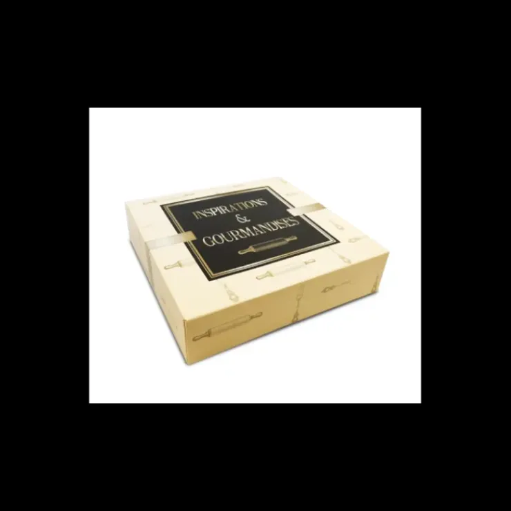 Clearance CUISINEADDICT Boîte pâtissière Inspirations et Gourmandises - 23 x H 5 cm - (x50)