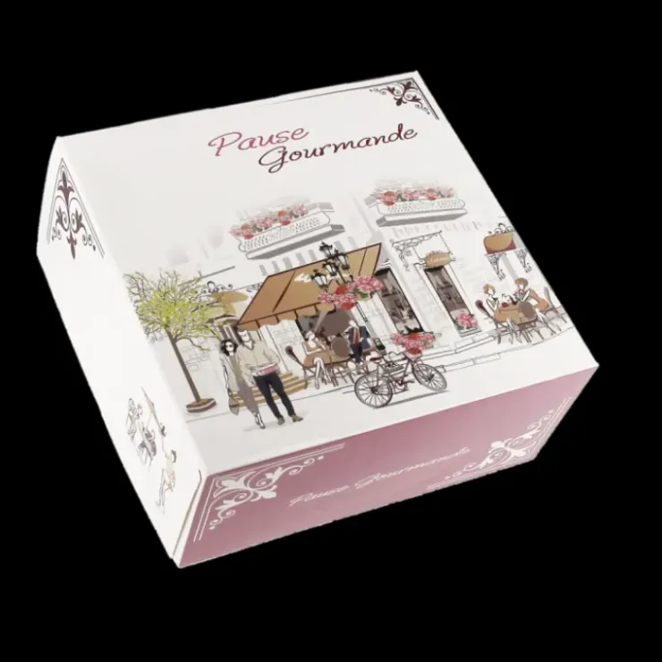 Best CUISINEADDICT Boîte pâtissière Pause Gourmande - 20 x H 8 cm - (x50)