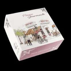 New CUISINEADDICT Boîte pâtissière Pause Gourmande - 22 x H 8 cm - (x50)