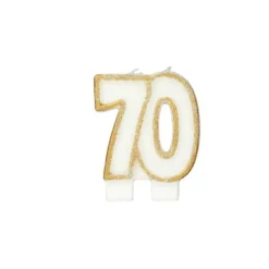 New GATODECO Bougie Anniversaire 70 ans Gatodéco