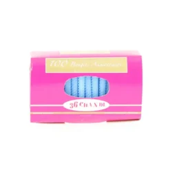 Clearance CUISINEADDICT Bougie anniversaire torsadée Bleue (x100)