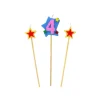 Discount GATODECO Bougie Chiffre 4 avec 2 bougies étoiles Gatodéco