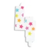 Sale SCRAPCOOKING Bougie Chiffre 4 Blanche à Etoiles Multicolores