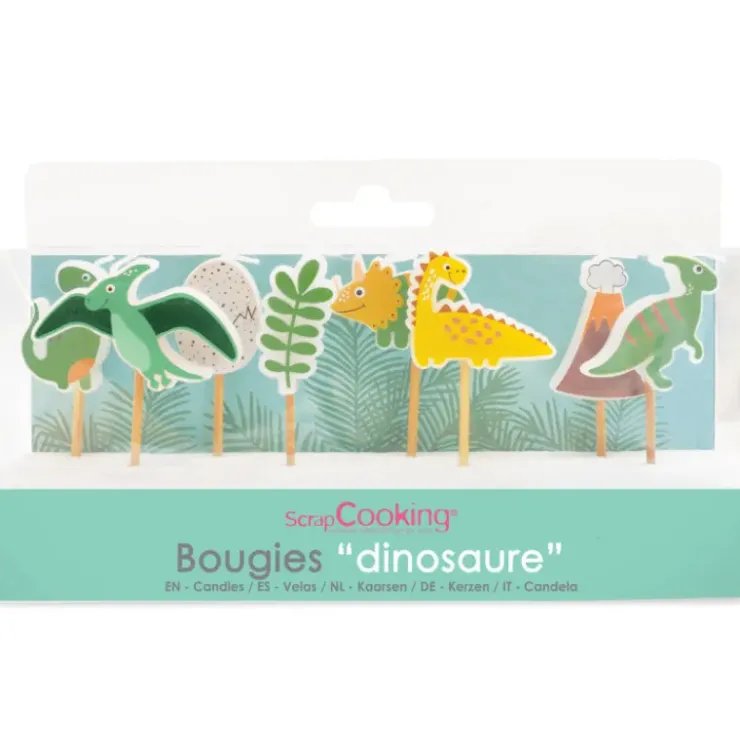 Sale SCRAPCOOKING Bougie Dinosaure 7,5 cm (x8)
