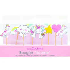 Discount SCRAPCOOKING Bougie Licorne 7 cm (x8)
