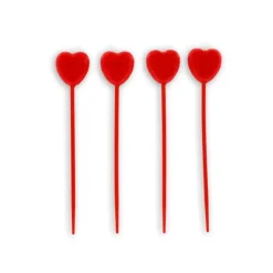 Sale GATODECO Bougies Coeurs Rouges sur Piques (x4) Gatodéco