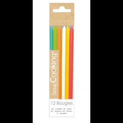 Discount SCRAPCOOKING Bougies Longues Multicolore 12 cm (x12)