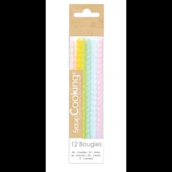 Sale SCRAPCOOKING Bougies Longues Torsadées Pastel 12 cm (x12)