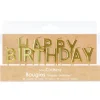 Sale SCRAPCOOKING Bougies "Happy Birthday" Dorées