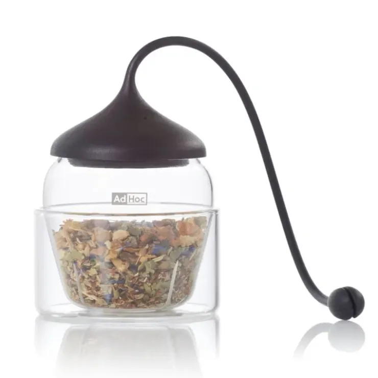 Outlet ADHOC Boule à Thé en Verre Transparent 3,7 x 6 cm